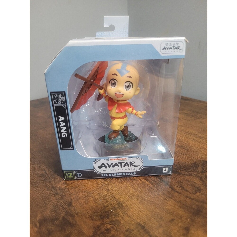 Jazwares Avatar The Last Airbender Aang Lil Elementals 4" Chibi Figure Book 2